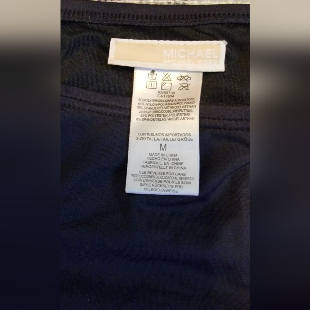 Michael Kors Black Swim Bikini Bottoms Size M - Picture 2 of 3